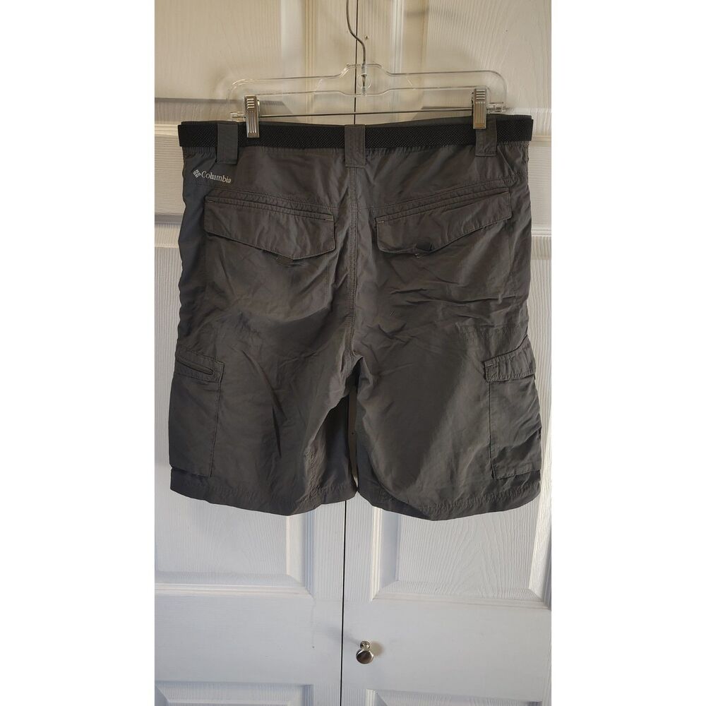 Columbia Men's Gray Cargo Hiking Shorts with Built-In Belt 34W 10L - Picture 2 of 5